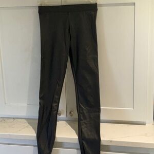 Faux Black Leather H&M Girls Leggings